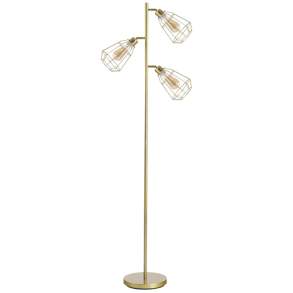 HOMCOM Retro Practical Tree Floor Lamp Image 1