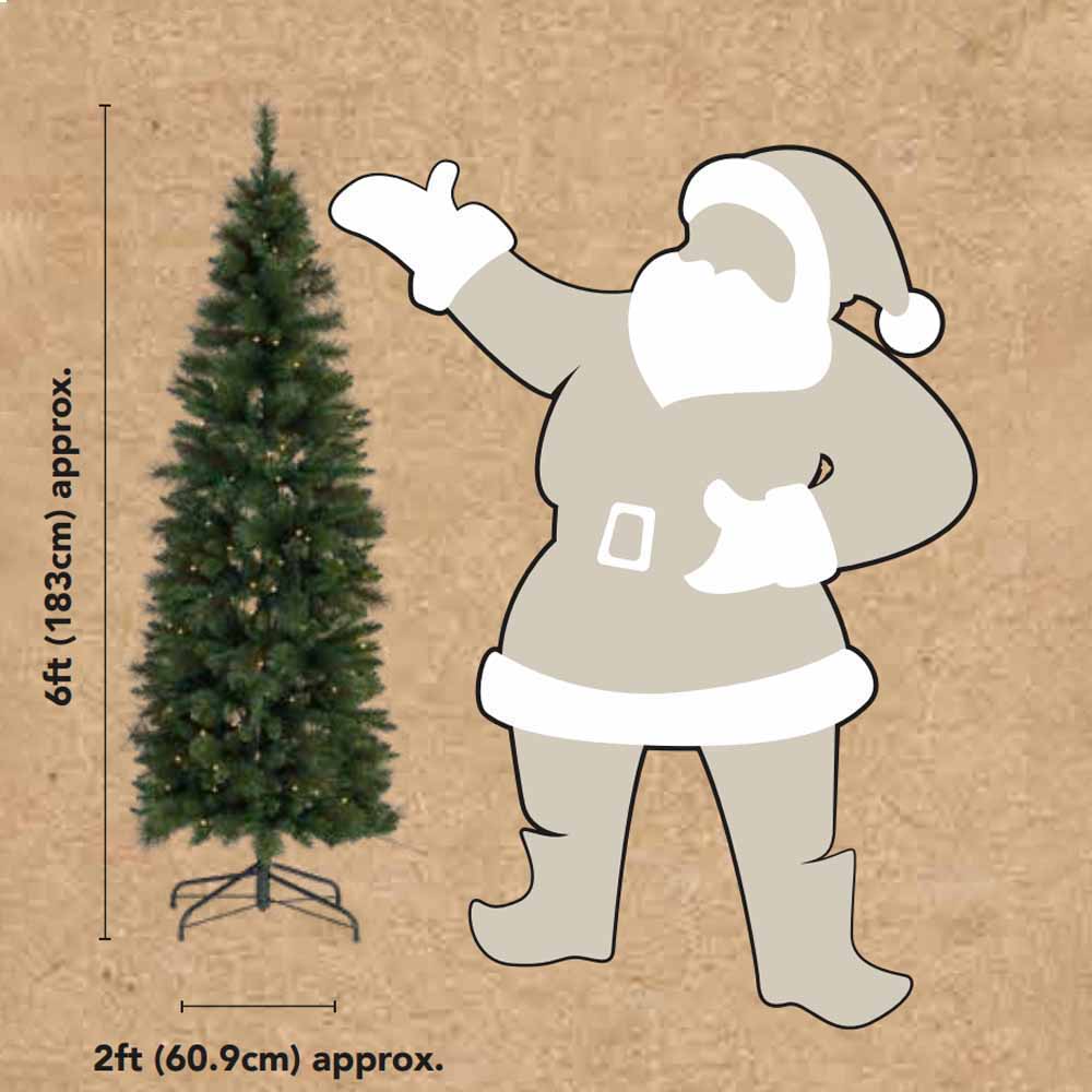Wilko 6ft Pop Up Pre-Lit Christmas Tree Image 3