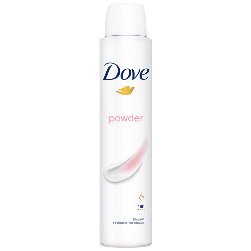 Dove Powder Antiperspirant Deodorant Spray 200ml Image 1
