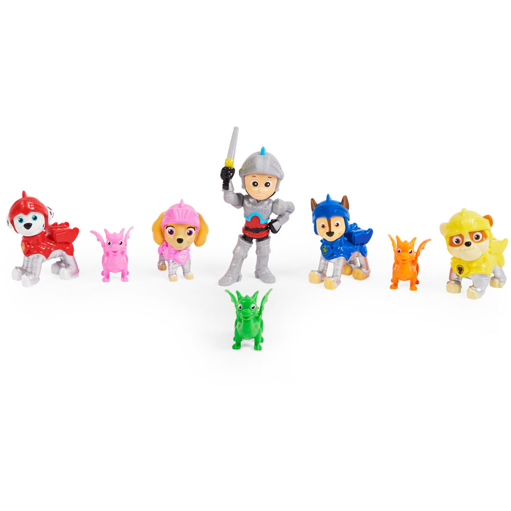 Paw Patrol Rescue Knights Ryder and Pups Figure Gift Pack Image 2