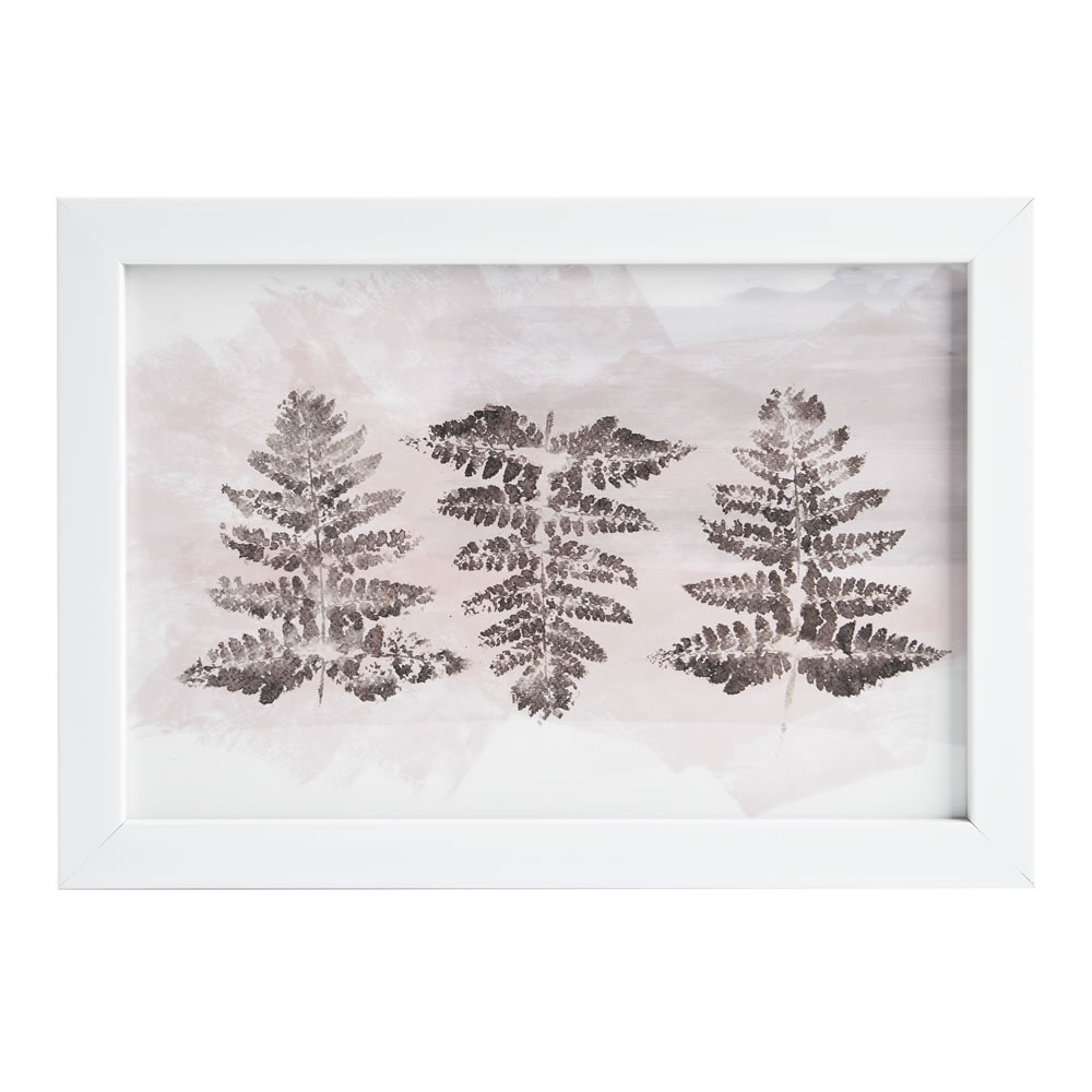 Wilko 30 x 21cm Leaves Framed Print Image