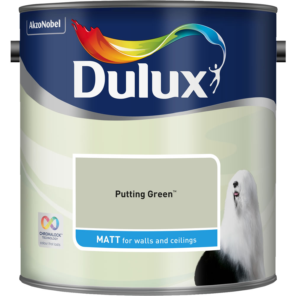 Dulux Putting Green Matt Emulsion Paint 2.5L Image 1