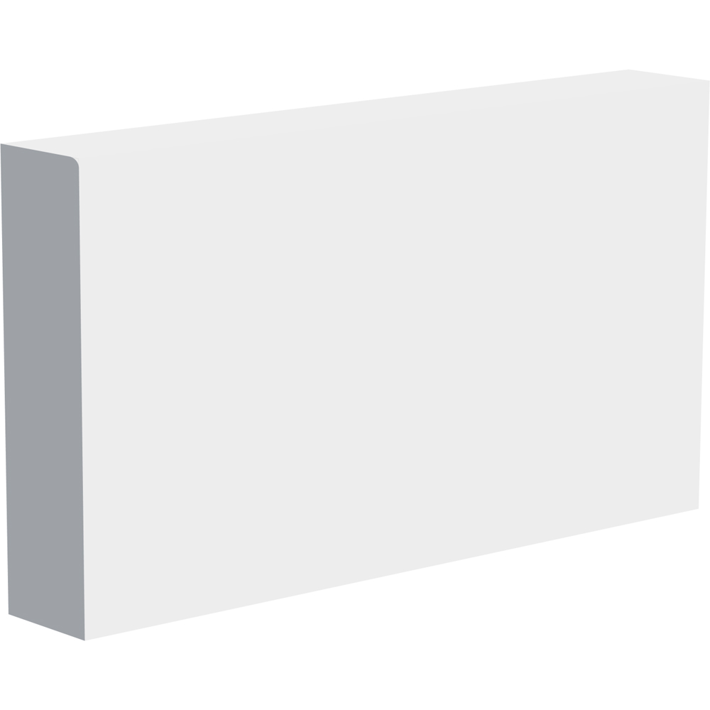 National Skirting White Pencil Round Primed Skirting Board 18mm 95 x 4200mm Image 1