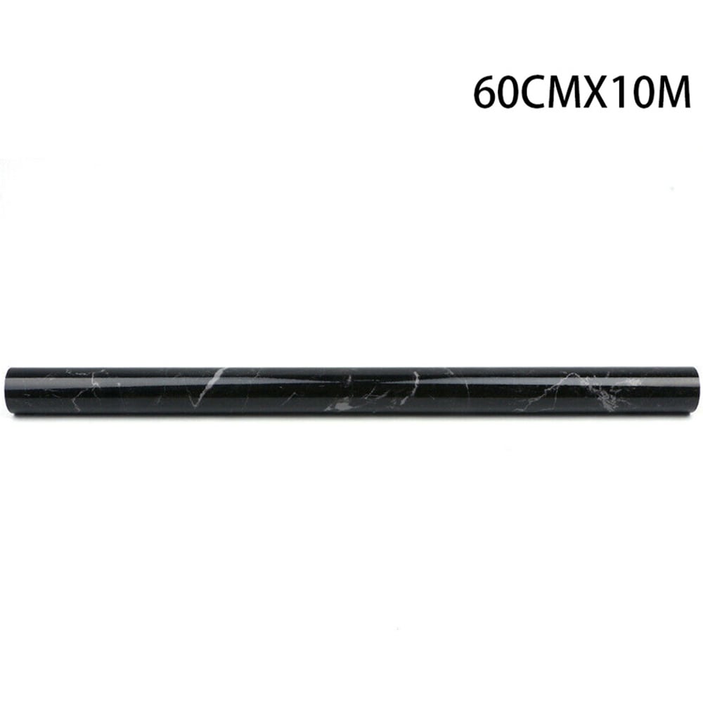 Living and Home Marble Black Waterproof Oilproof Self-Adhesive Countertop Wallpaper Image 8