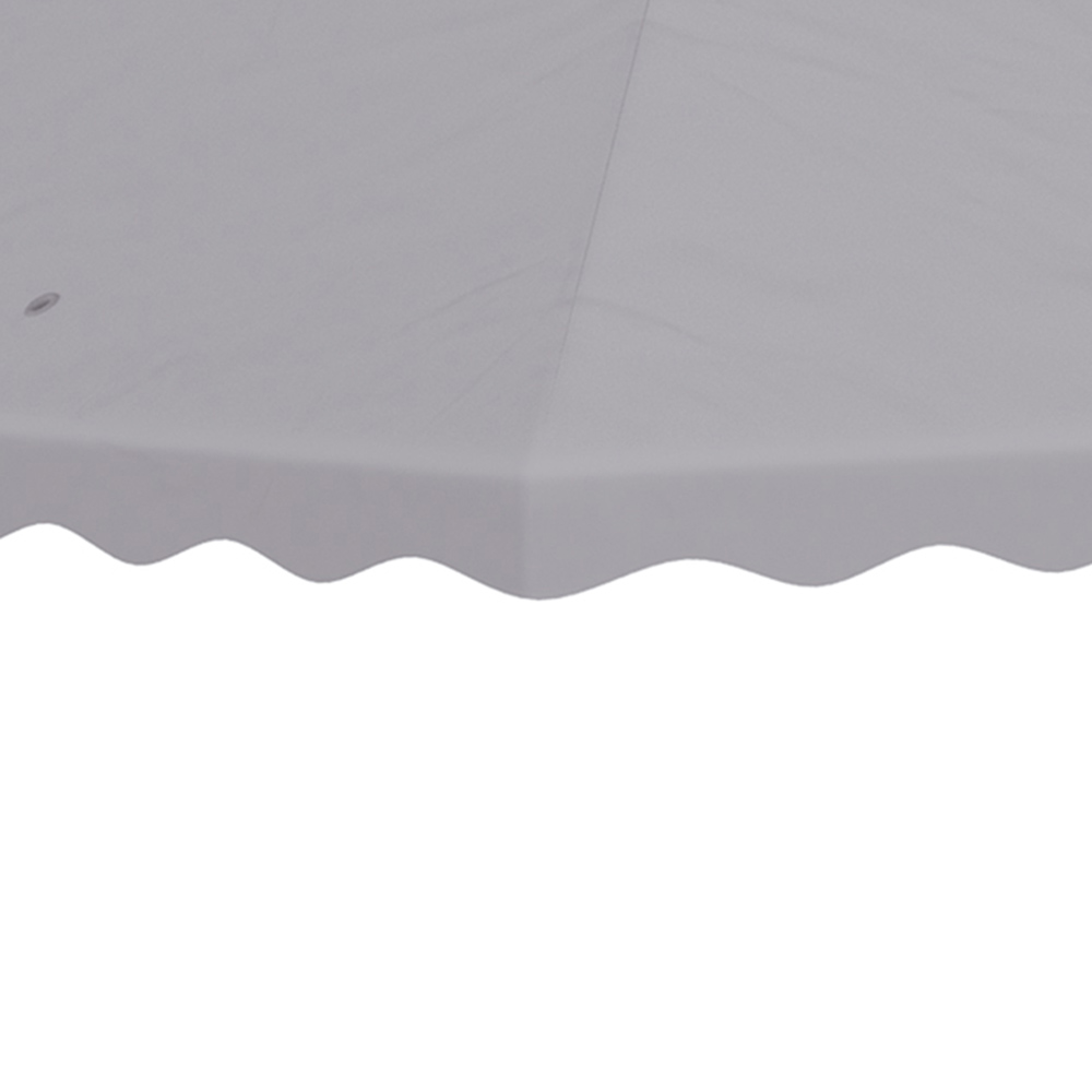 Outsunny 3 x 3m 2 Tier Light Grey Gazebo Canopy Replacement Cover Image 3