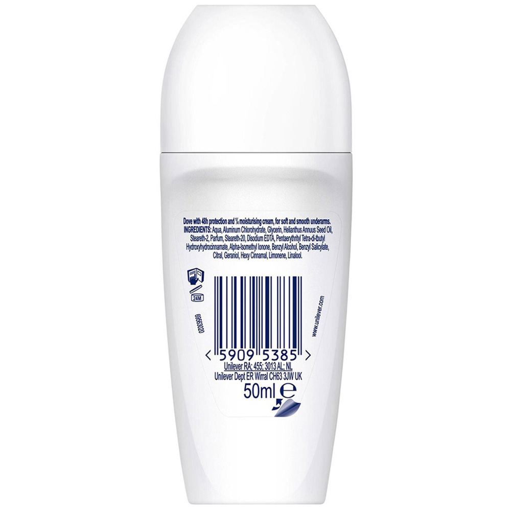 Dove Fresh Anti-Perspirant 48H Sweat and Odour Protection Roll On 50ml 24 Pack Image 3