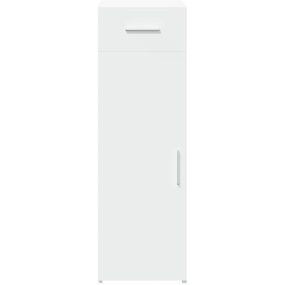 vidaXL Single Door Single Drawer White Sideboard Image 4