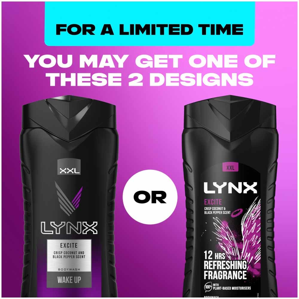 Lynx XXL Excite Shower Gel Case of 6 x 500ml Image 6