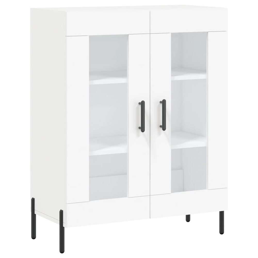 vidaXL 4 Door White Highboard Image 7