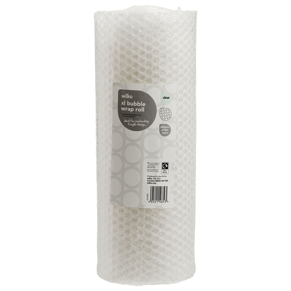 Wilko XL Bubble Wrap Roll 10m x 40cm Wilko