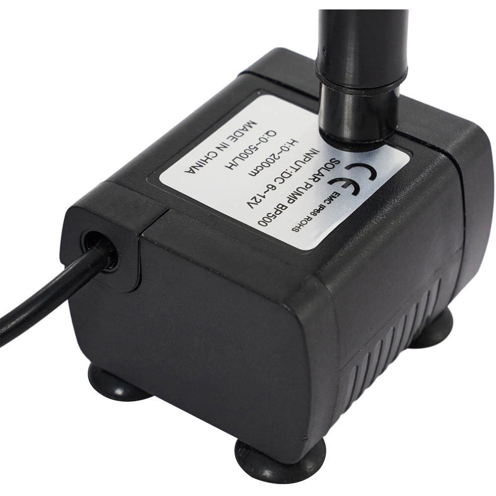 Living and Home 10W Solar-Powered Fountain Water Pump Kit Image 6