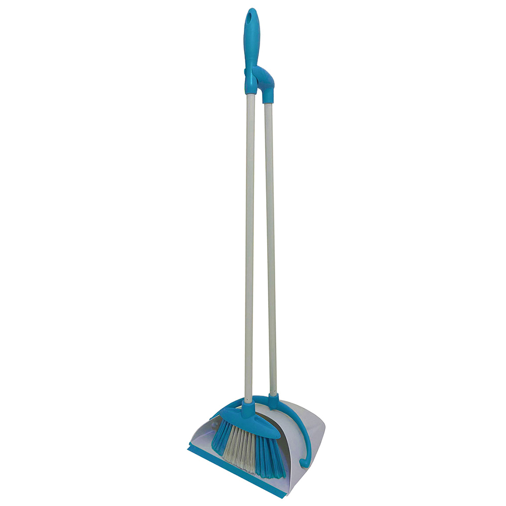 Charles Bentley Brights Blue Lobby Dustpan and Brush Set Image 1