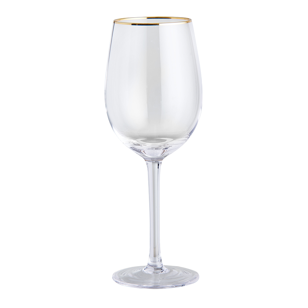 Wilko Gold Rim Wine Glasses 4 Pack Image 2