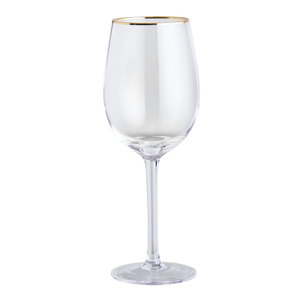 Wilko Gold Rim Wine Glasses 4 Pack Wilko