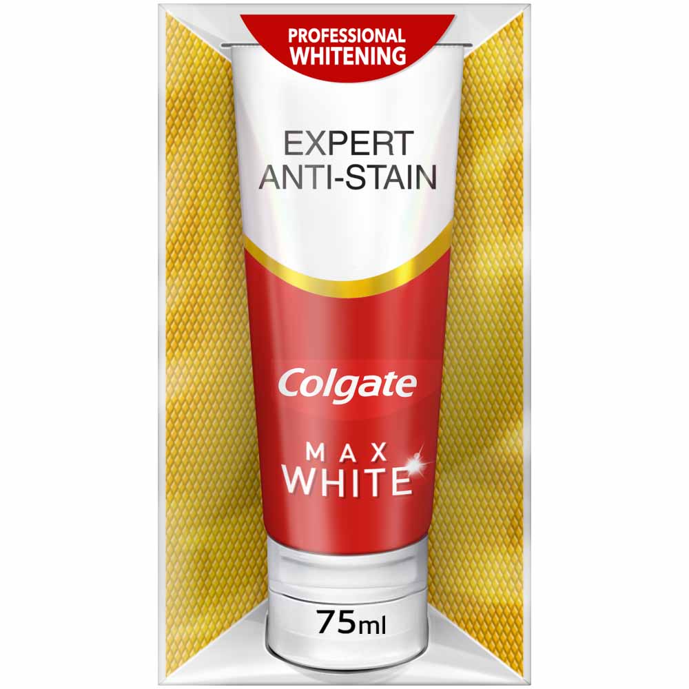 Colgate Max White Expert Anti Stain Whitening Toothpaste 75ml Image 1