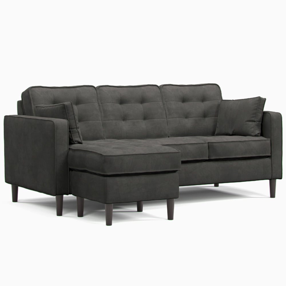 Milo Enjoy Graphite Reversible Chaise Sofa Image 2