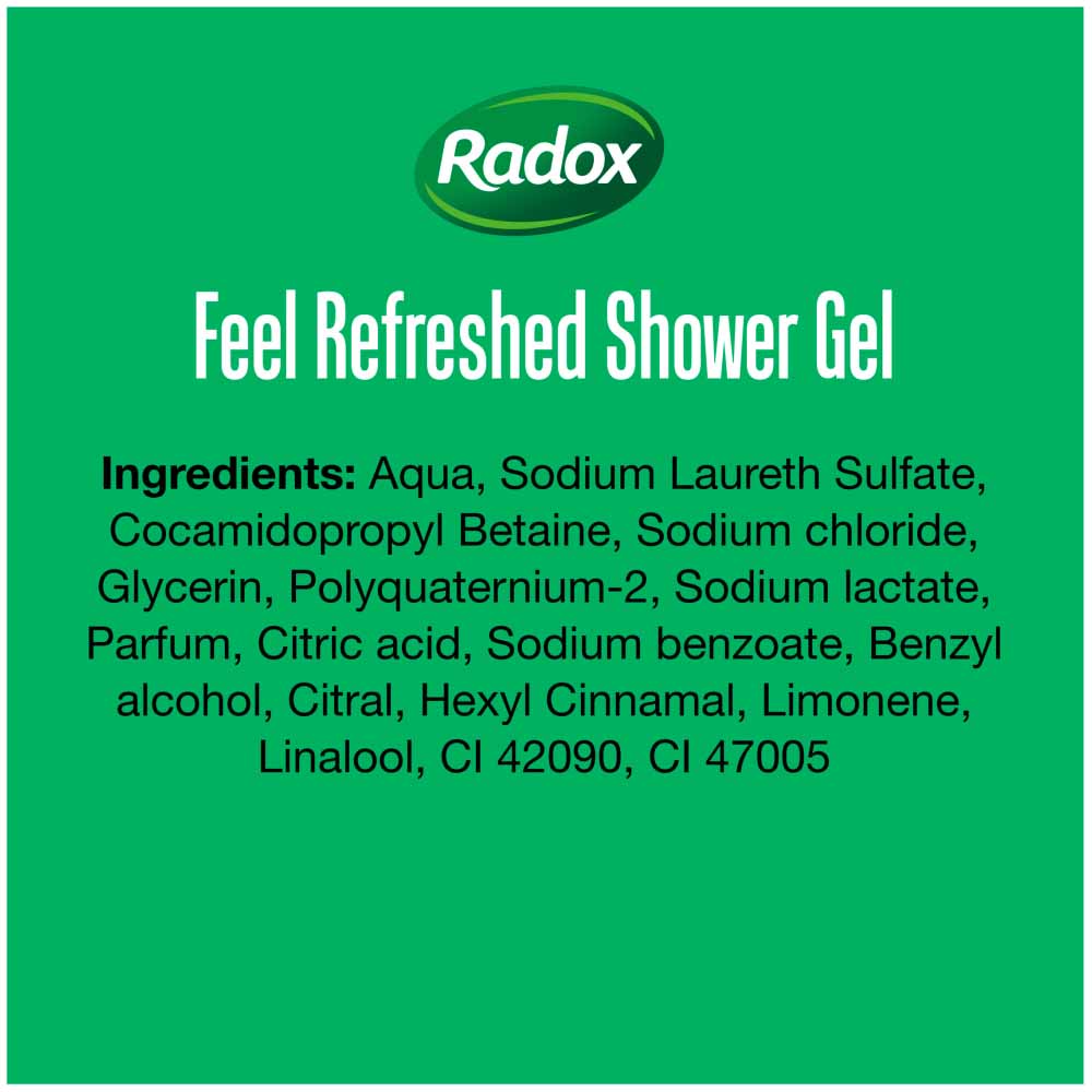 Radox Feel Refreshed 2 in 1 Shower Gel 250ml Image 4