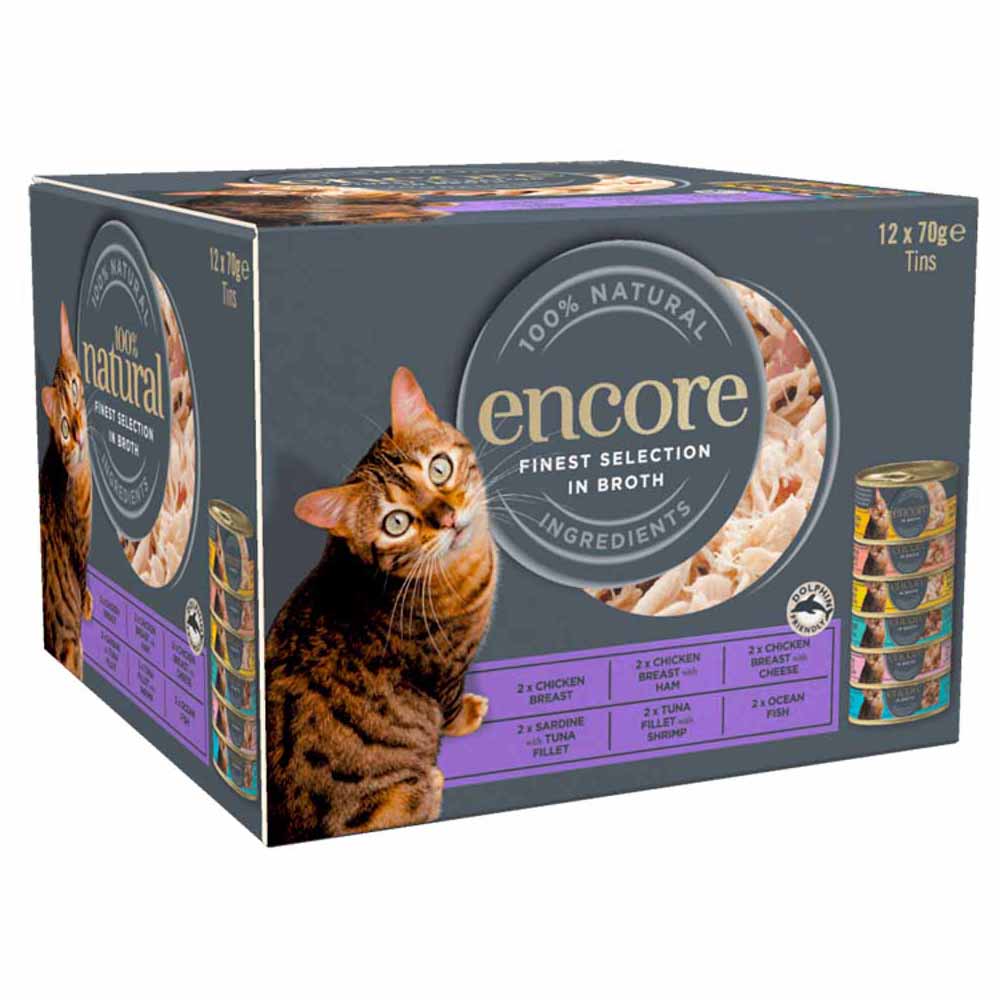Encore Finest Selection Cat Food Tin 12x70g Image 1