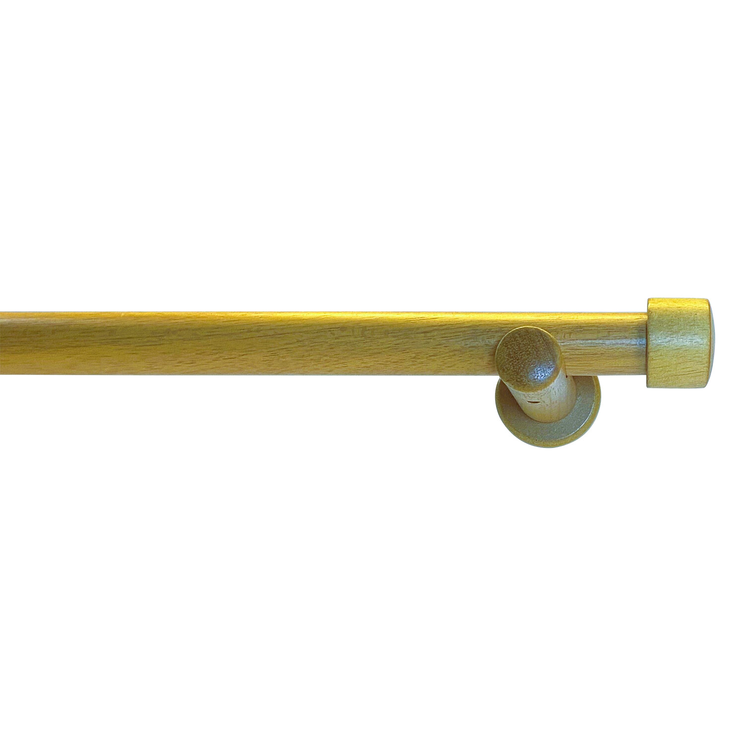 Genoa Curtain Pole - Oak / 240cm Image