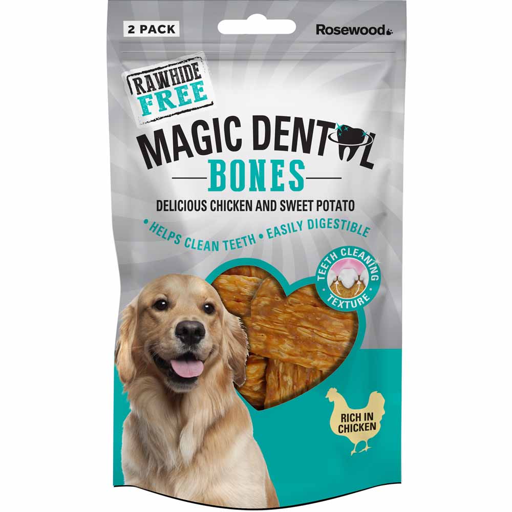 Rosewood Magic Dental Bone Dog Treats 90g Image 1
