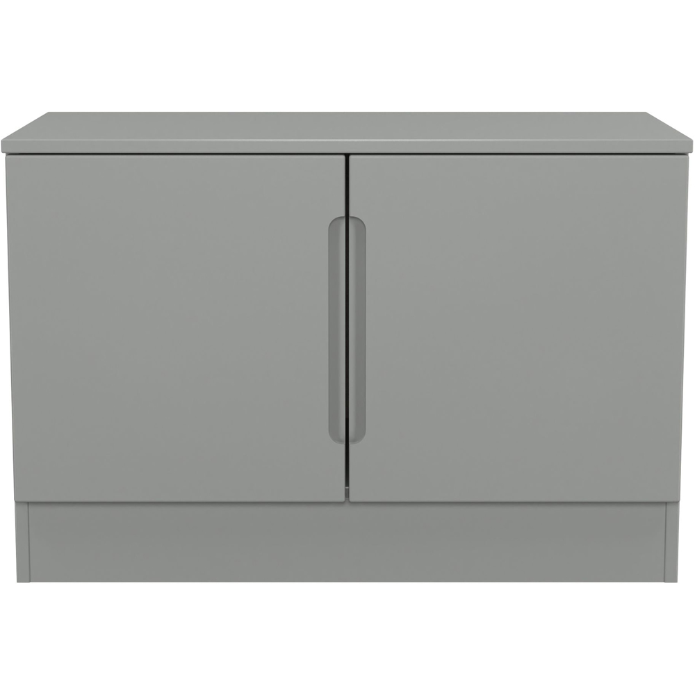 Crowndale Milan 2 Door Dusk Grey Compact Storage Unit Ready Assembled Image 2