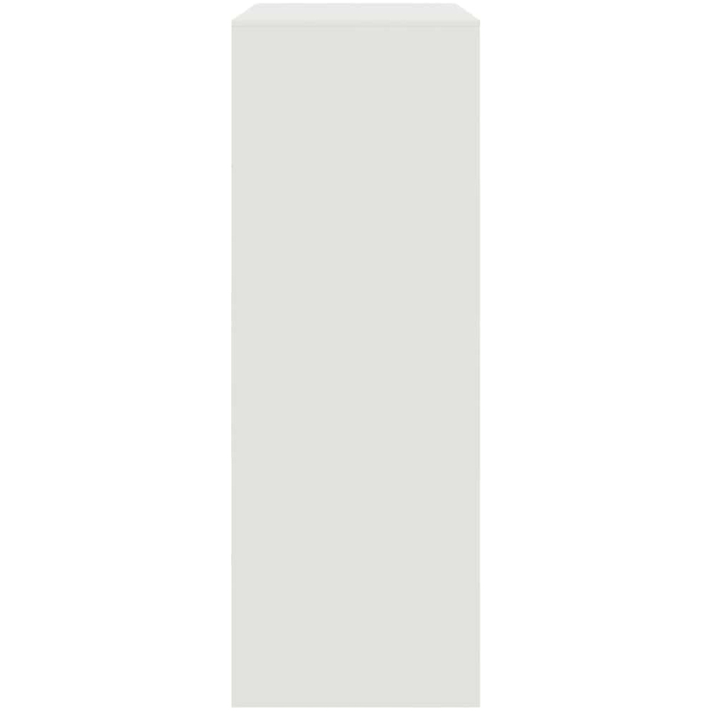 vidaXL 6 Door White Steel Sideboard Image 7