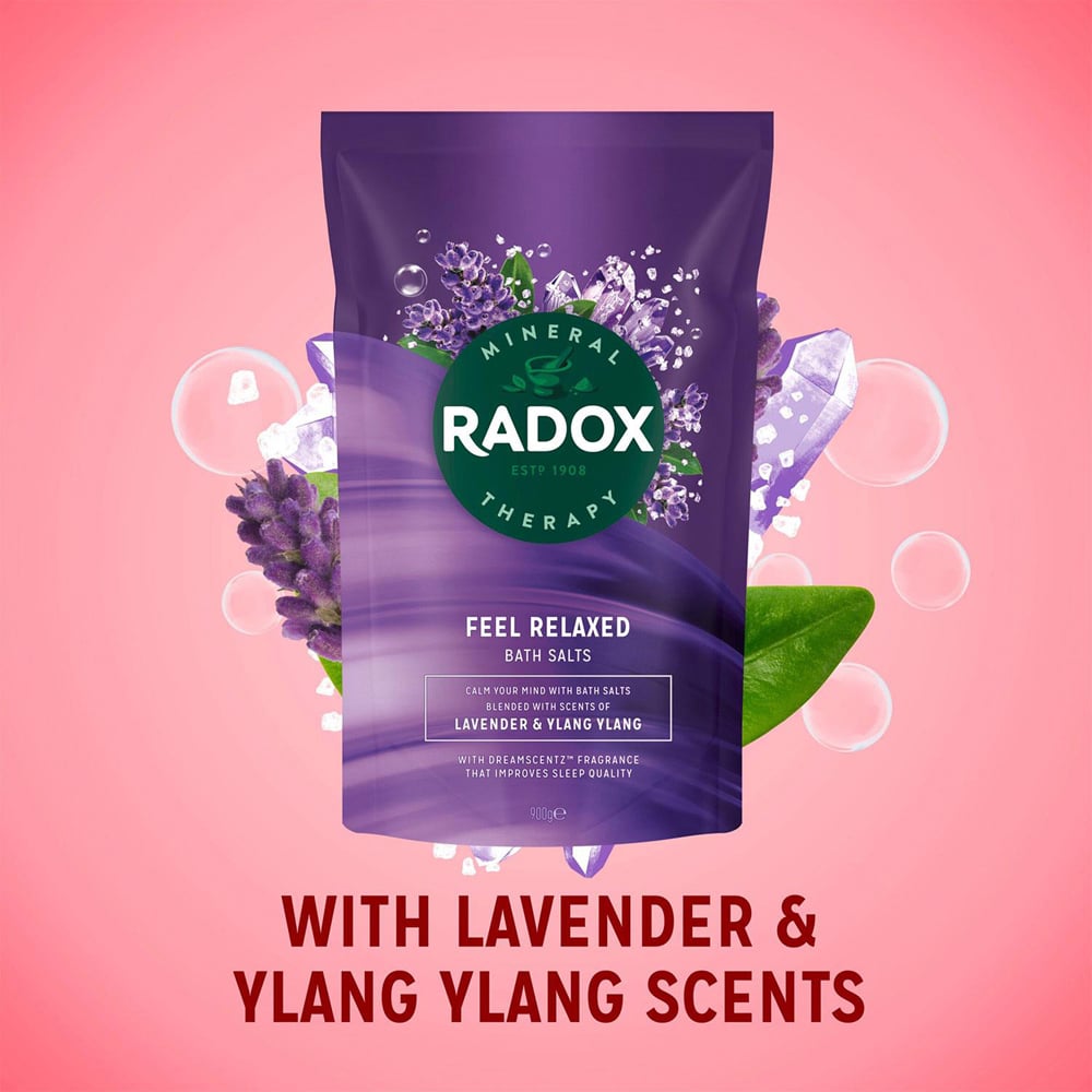 Radox Mineral Therapy Sleep Aromatherapy with Lavender and Ylang Bath Salts 900g 6 Pack Image 4