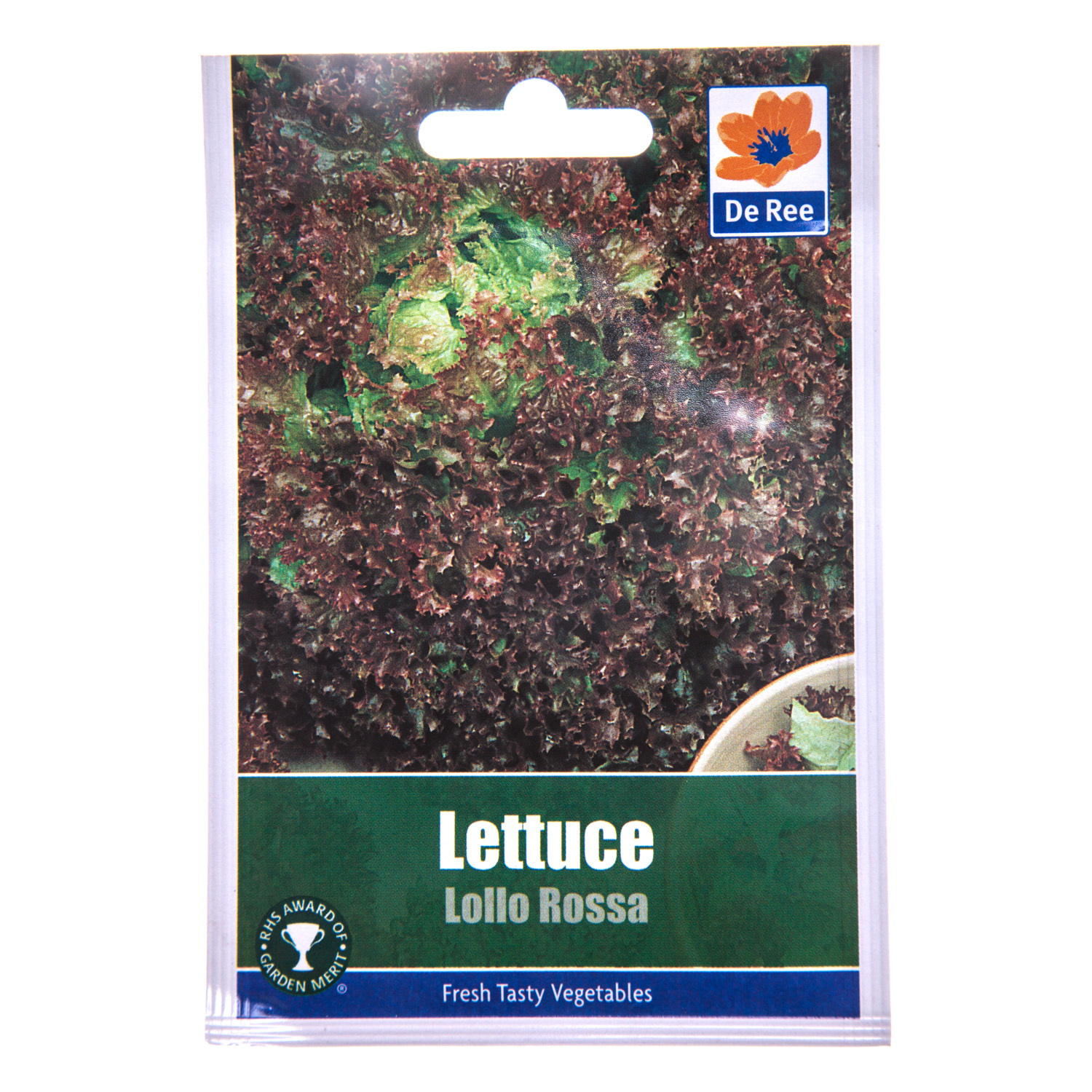 Lollo Rossa Lettuce Seed Packet - Purple Image