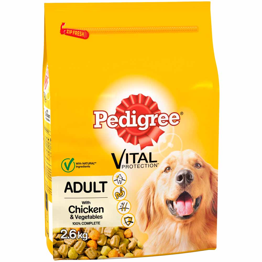Pedigree Chicken and Veg Dry Dog Food 2.6kg Image 2