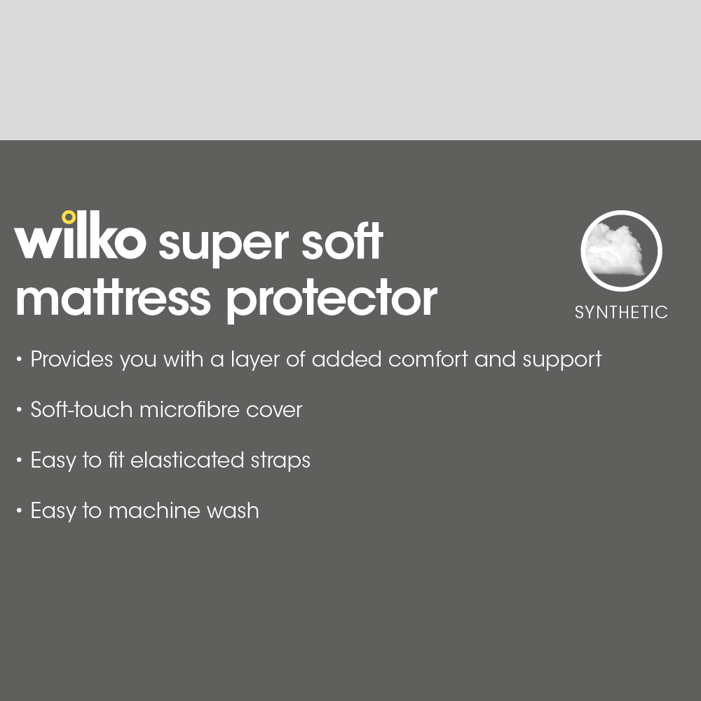 Wilko King Size Super Soft Quilted Mattress Protector Image 4