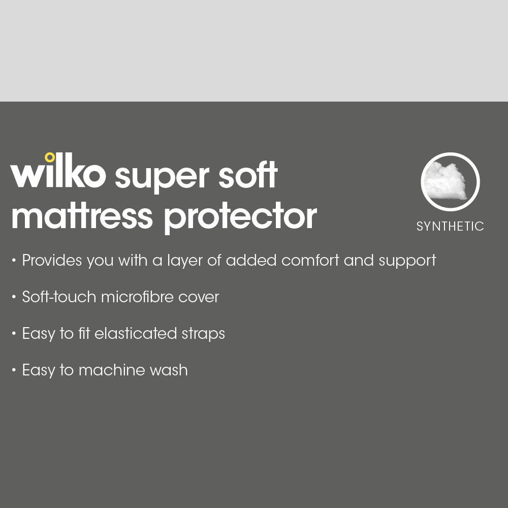 Wilko Single Super Soft Quilted Mattress Protector Wilko