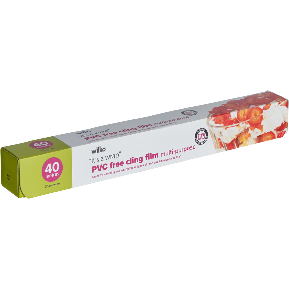 Wilko 40m x 350mm Non PVC Cling Film Wilko