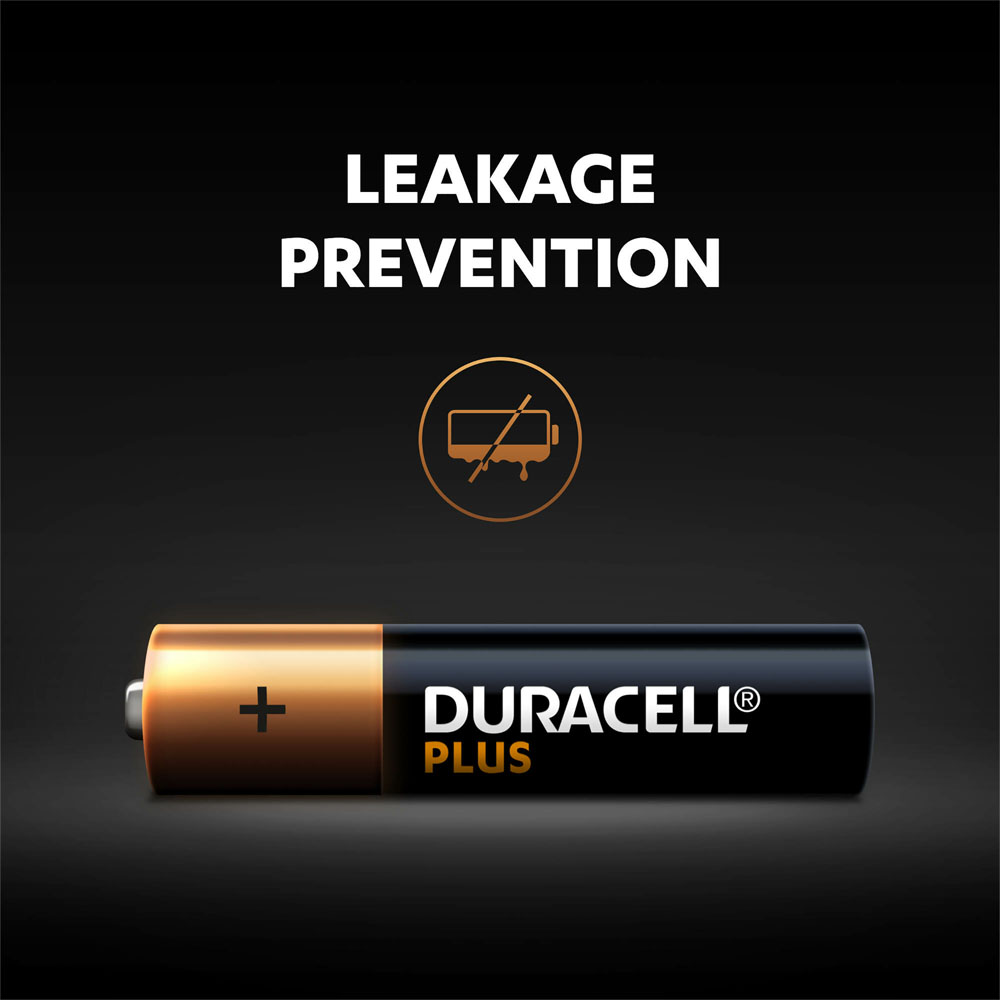 Duracell Plus LR03 AAA 1.5V Alkaline Batteries 4 pack Image 6
