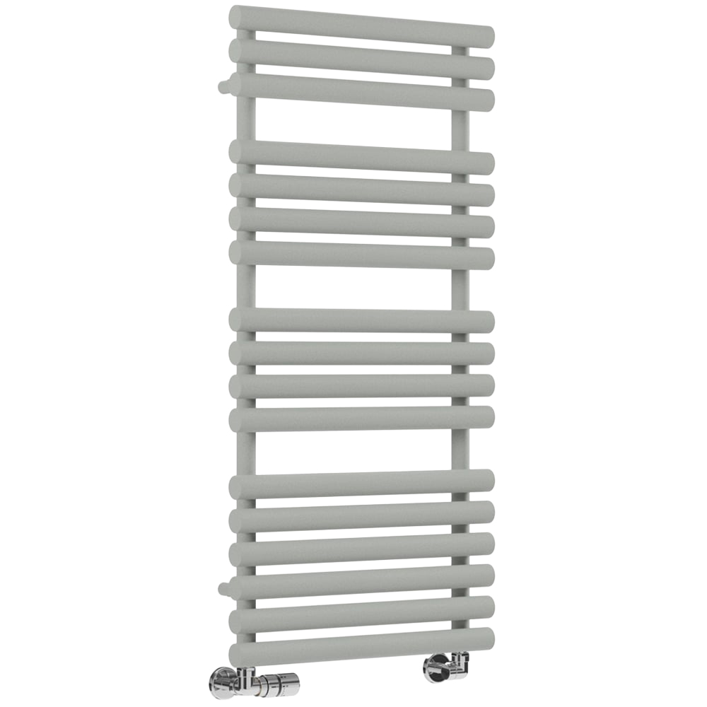 Terma Rolo Towel 2111BTU Salt n Pepper Heated Towel Rail 1085 x 520mm Image 1
