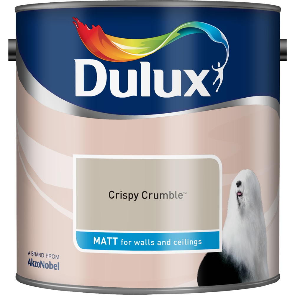 Dulux Matt Emulsion Paint Crispy Crumble 2.5L Image 1
