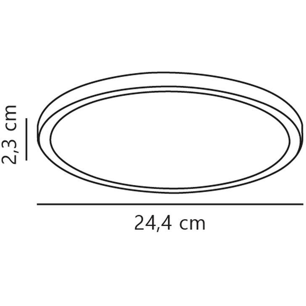 Nordlux Oja 29 2700K 3-Step Black LED Ceiling Light Image 5