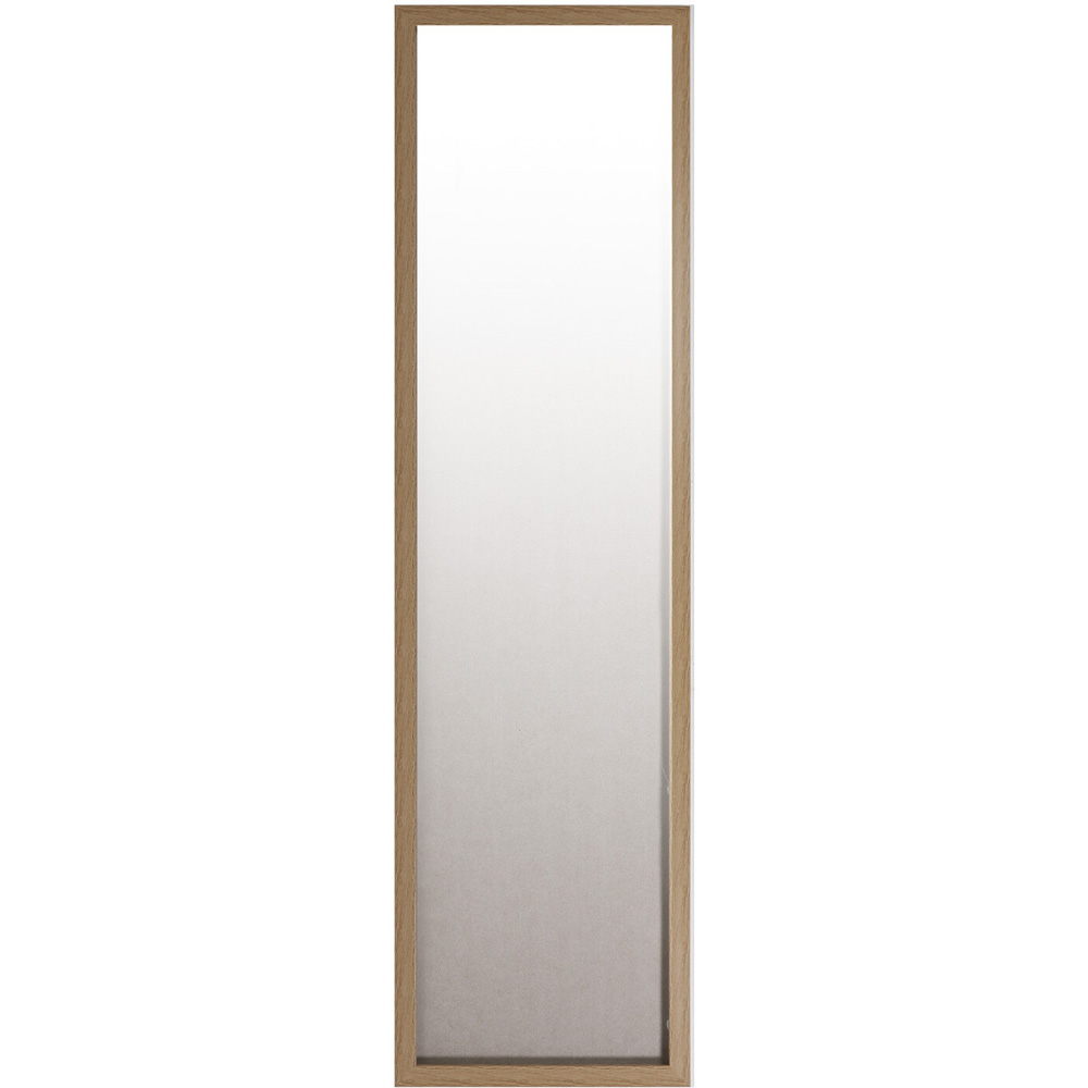 Single Wood Effect Over The Door Mirror in Assorted styles Image 1