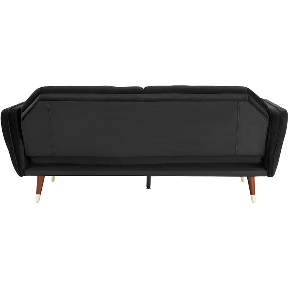 Home Detail Whitby 2 Seater Black Velvet Sofa Bed Image 4