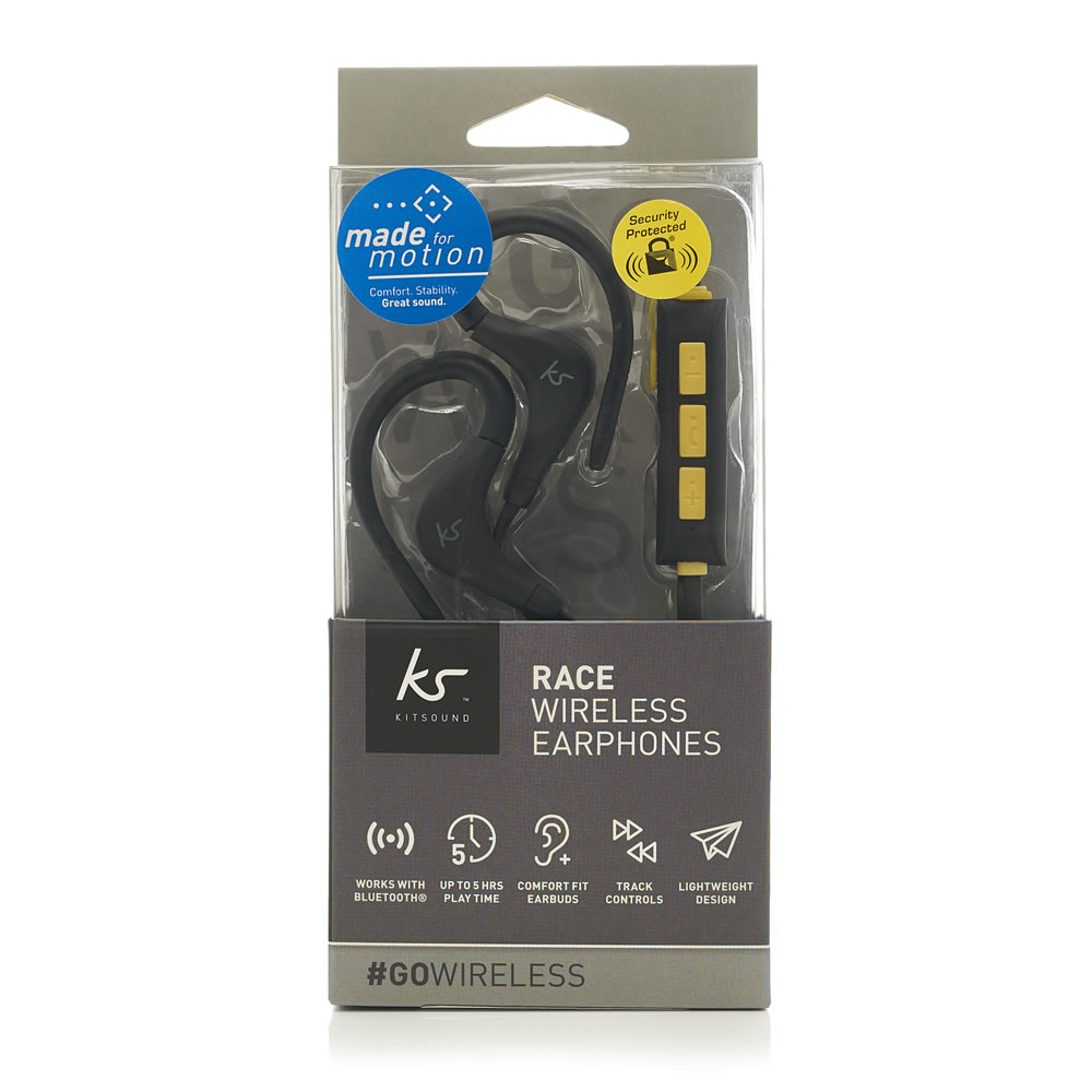 KitSound Race Bluetooth Earphones Image 1