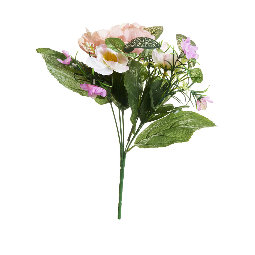 Wilko Mixed Peony Bunch of Artificial Flowers Wilko