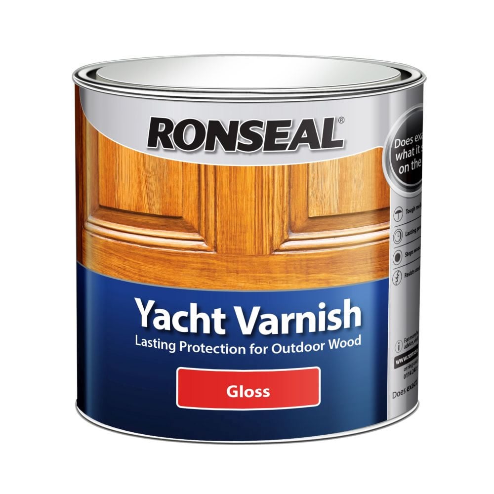 Ronseal Clear Gloss Yacht Varnish 250ml Image 2