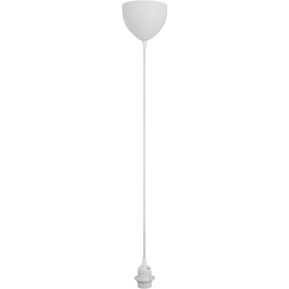 Nordlux Delux E27 White Pendant Kit Image 1
