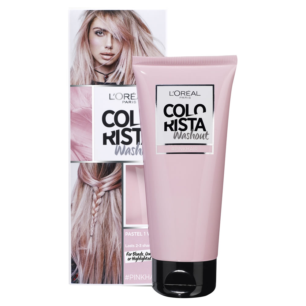 L'Oréal Paris Colorista Washout Pink Hair Semi-Permanent Hair Dye Image 2