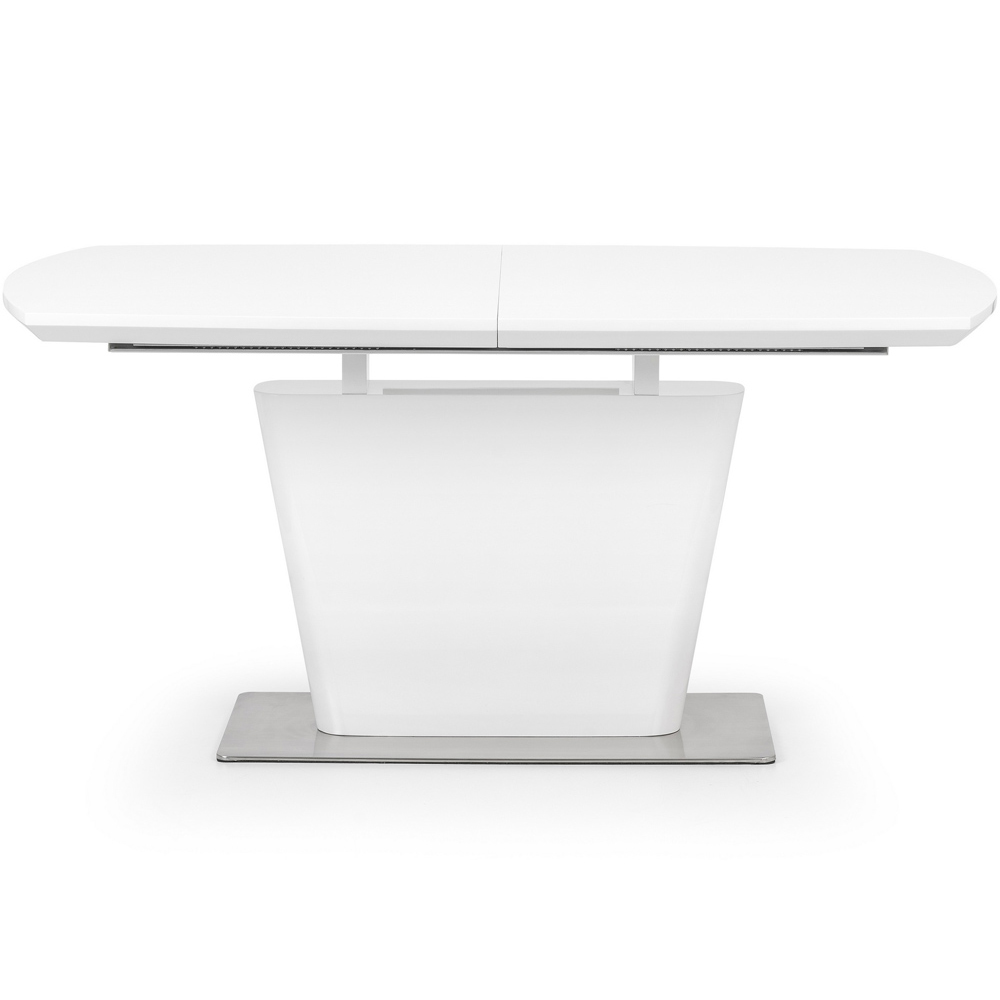 Julian Bowen Como 6 Seater High Gloss Extending Dining Table White Image 3