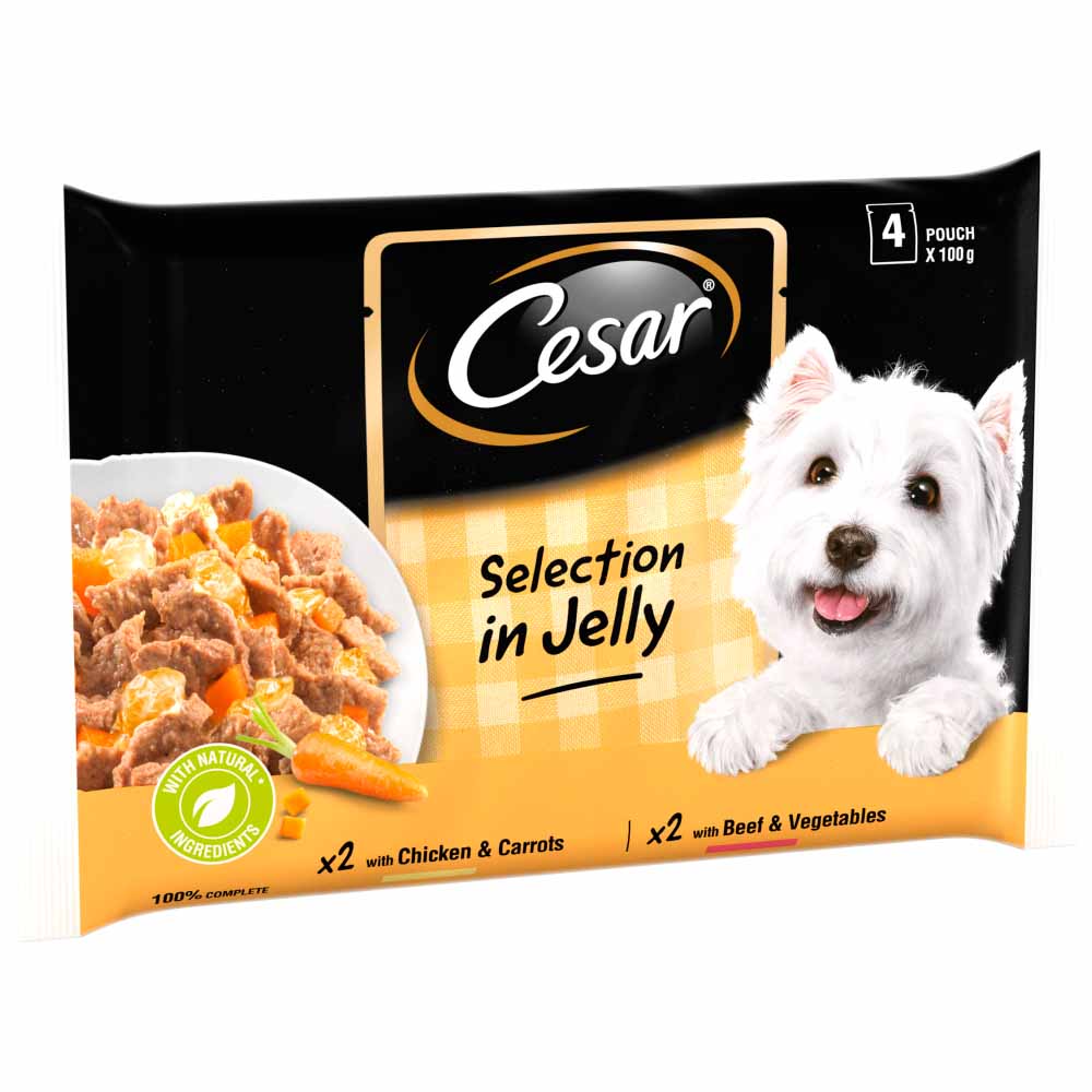 Cesar Fresh Selection in Jelly Dog Food 4 x 100g Image 2