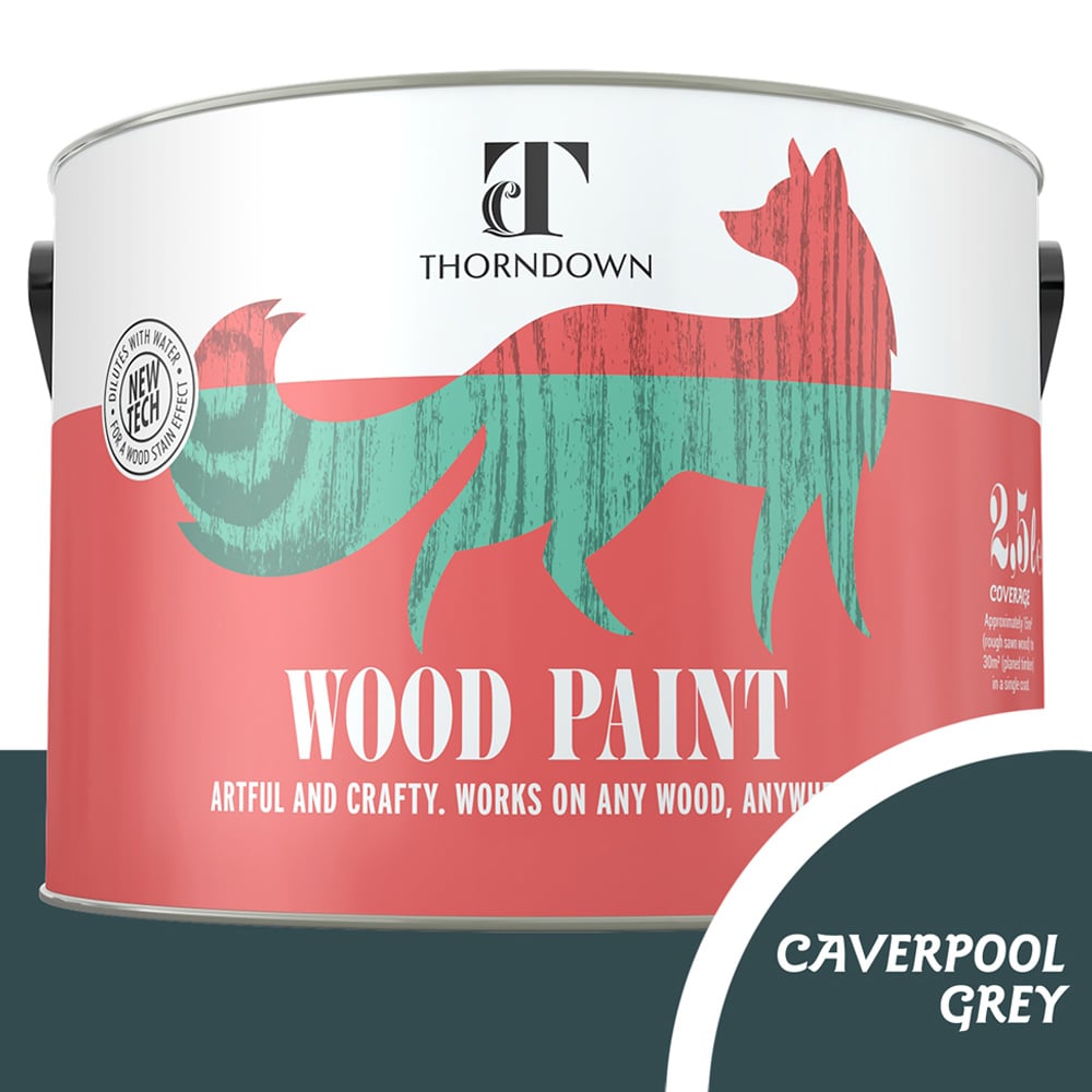 Thorndown Cavepool Grey Satin Wood Paint 2.5L Image 4