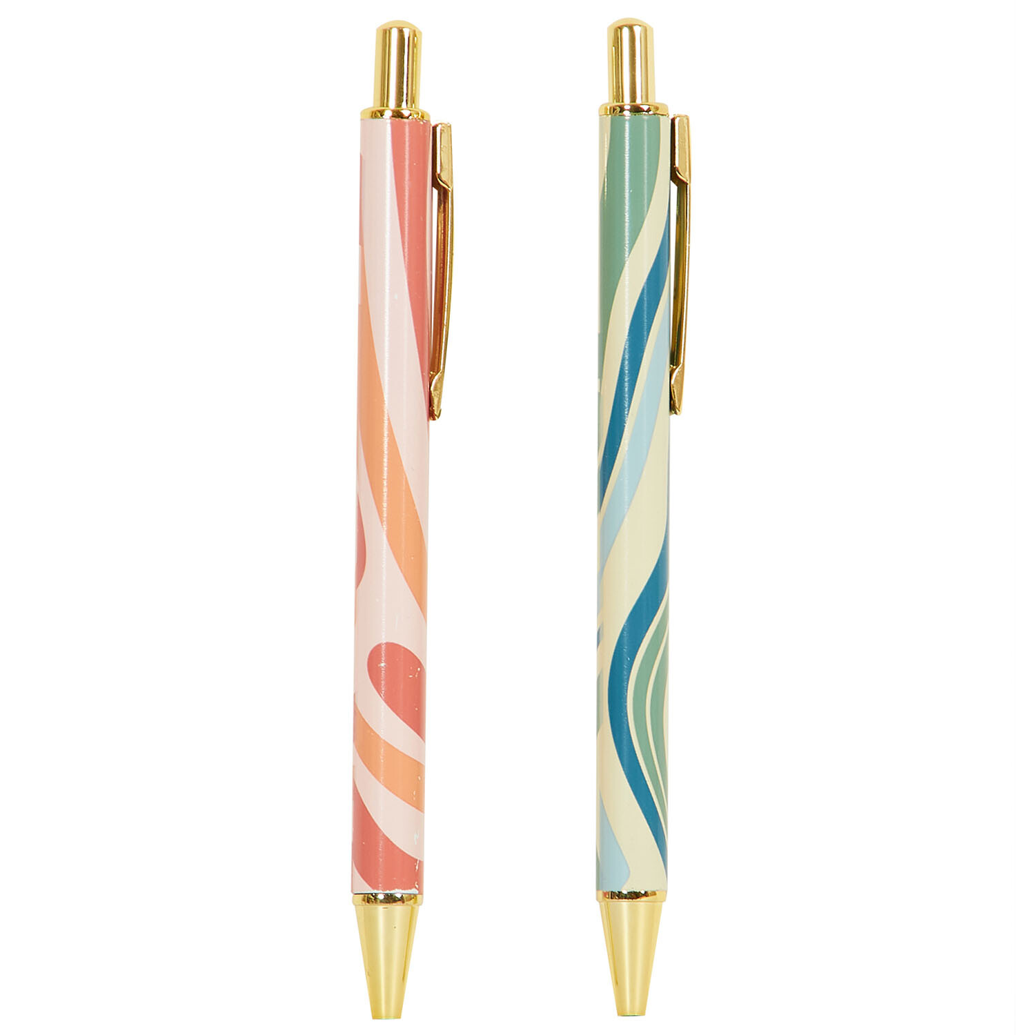 Pack of 2 Desert Haze Ballpoint Pens - Pink and Blue Image 3