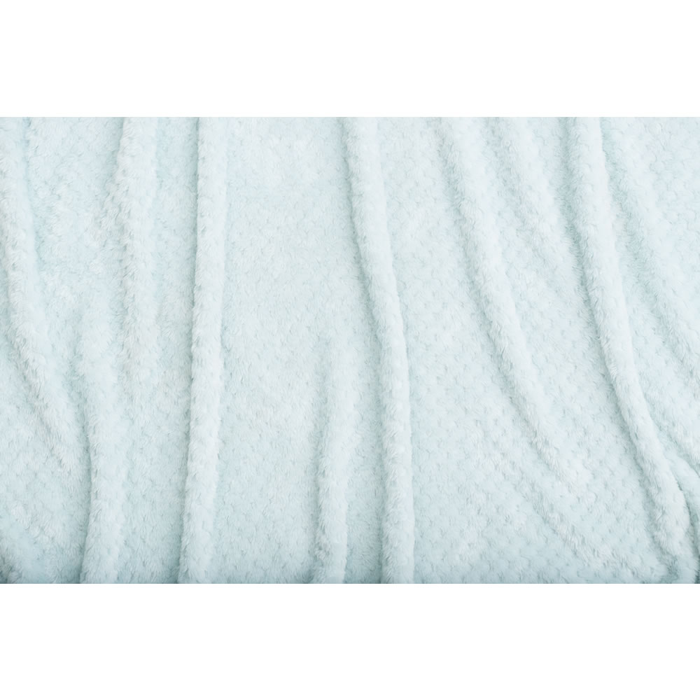 Wilko Eau de Nil Waffle Throw 200 x 240cm Wilko