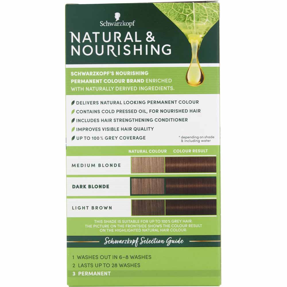 Schwarzkopf Natural and Nourishing Vegan Light Brown 560 Hair Dye Image 2