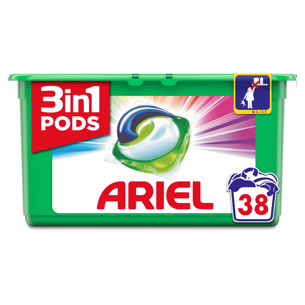 Ariel Colour Pods 38 Washes Image